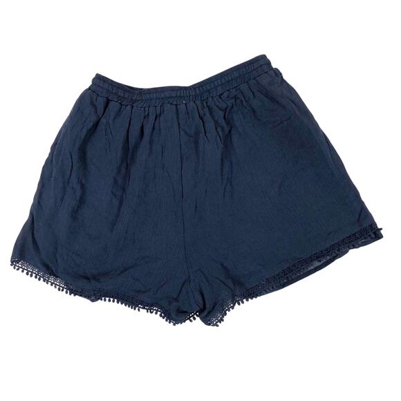 Coco and Jaimeson NWT Blue Boho Tassel Embroidered Cottagecore Shorts - Picture 3 of 4